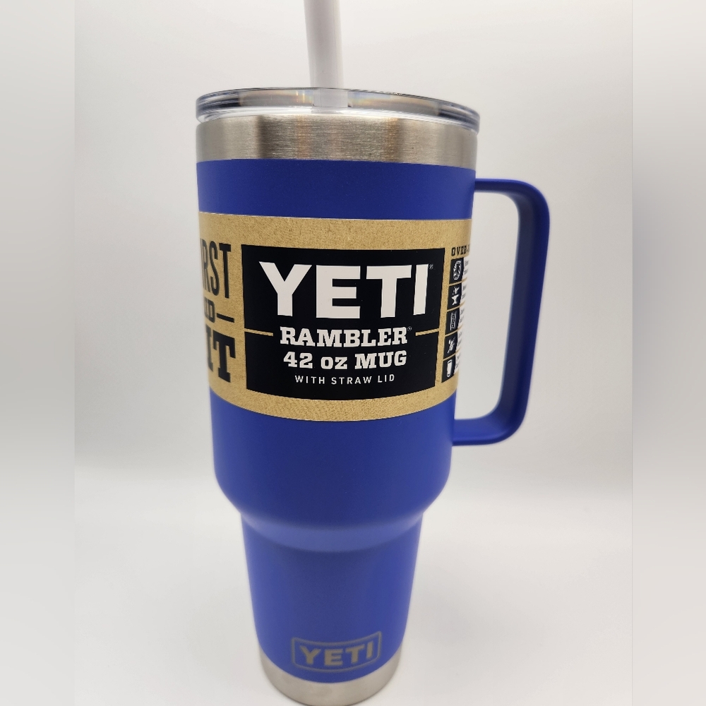 🚨SOLD🚨YETI Rambler 42 oz Ultra Violet Mug with Straw Lid NWT